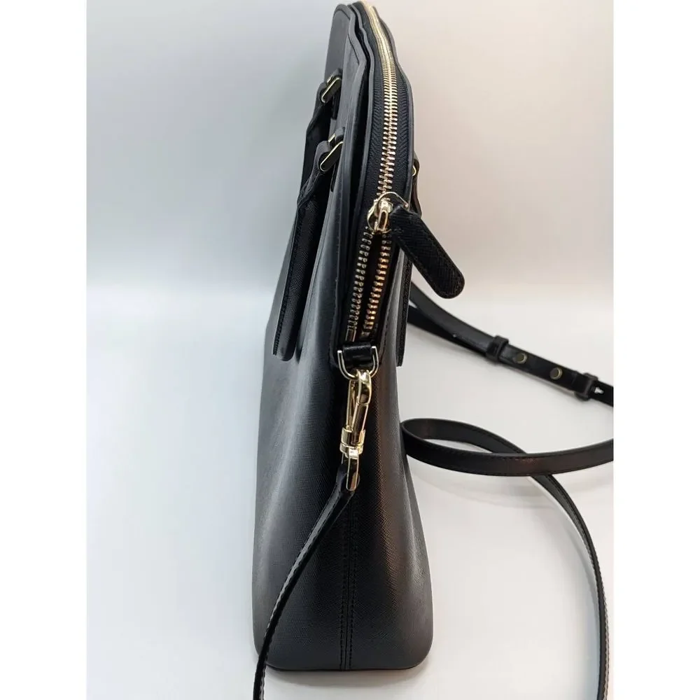 kate spade Black Leather Laptop Bag